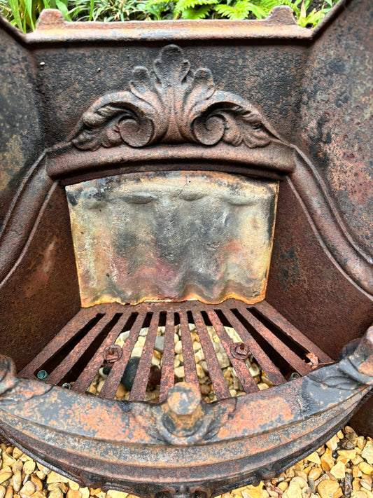 Reclaimed Early Victorian Cast Iron Fire Insert