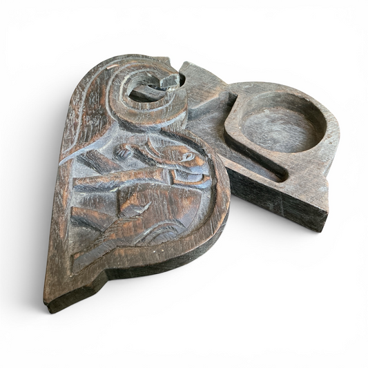 Antique Wooden Opium Scales Box