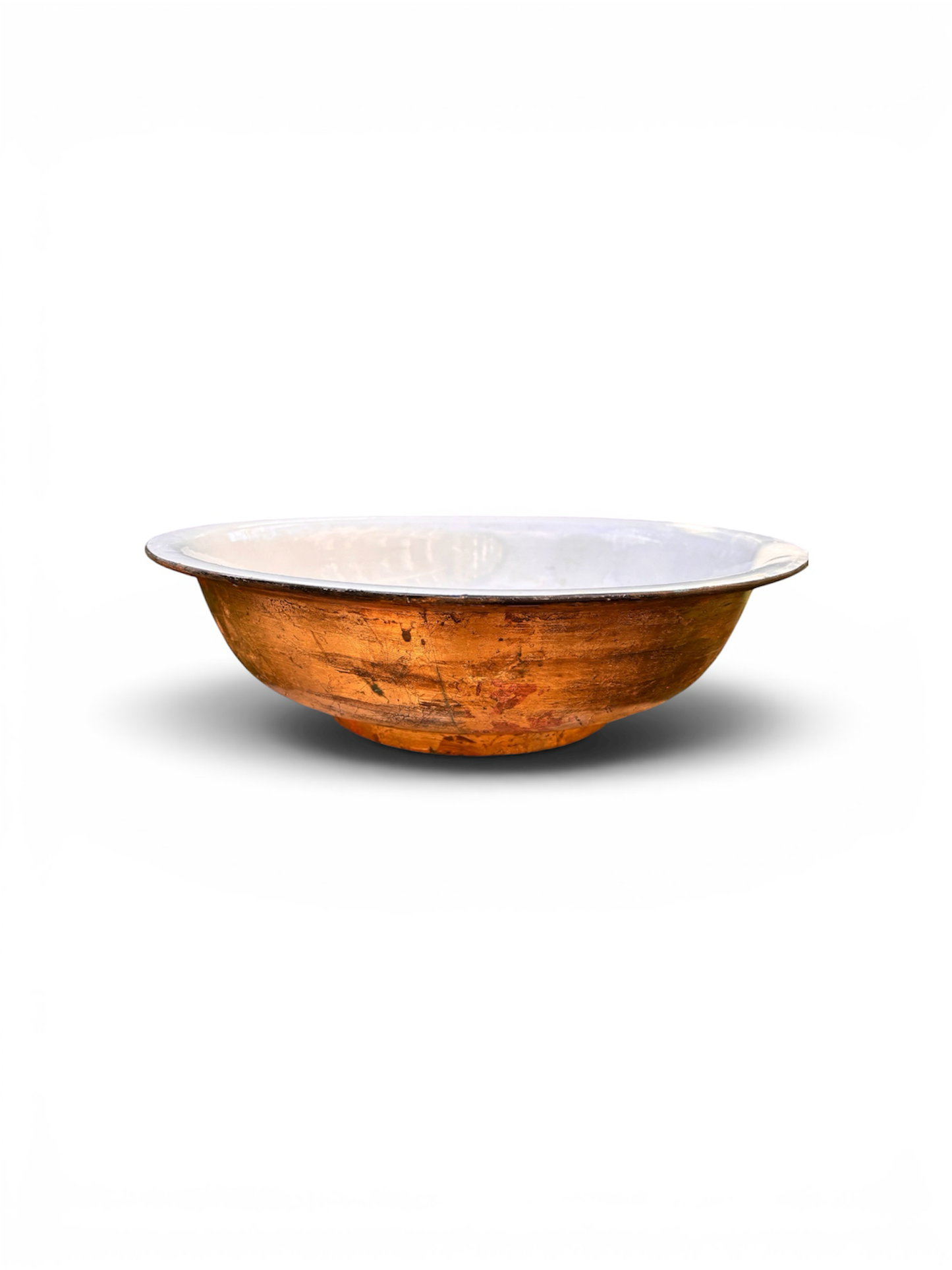 Large Gold Leaf Vintage Bowl