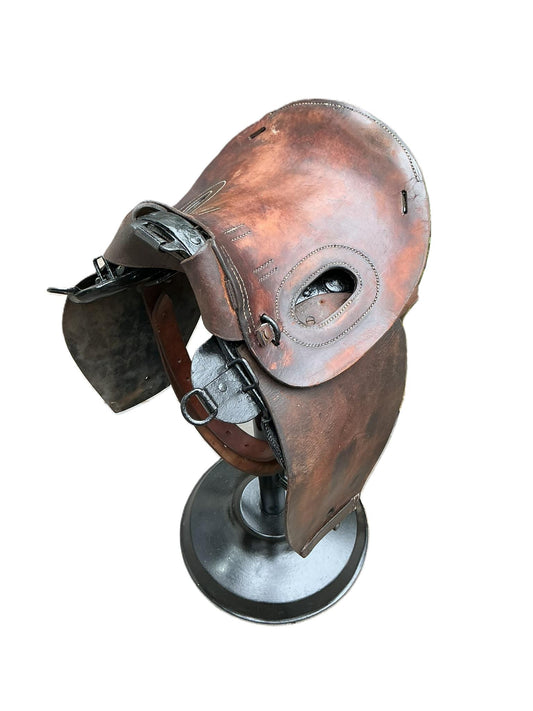 Antique 20th Century WWI Horse Saddle Bar Stool