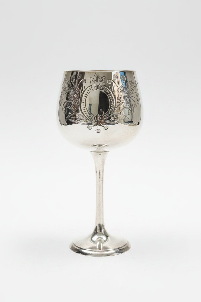 Indian Silver Wine Goblets - 1920's