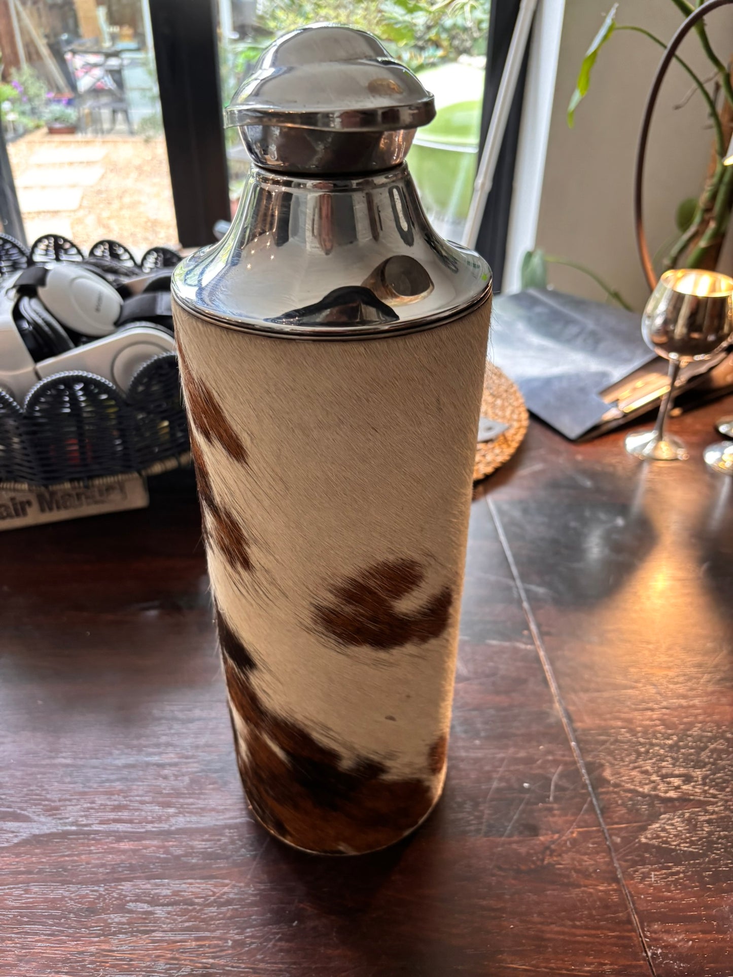 Cow Skin Flask