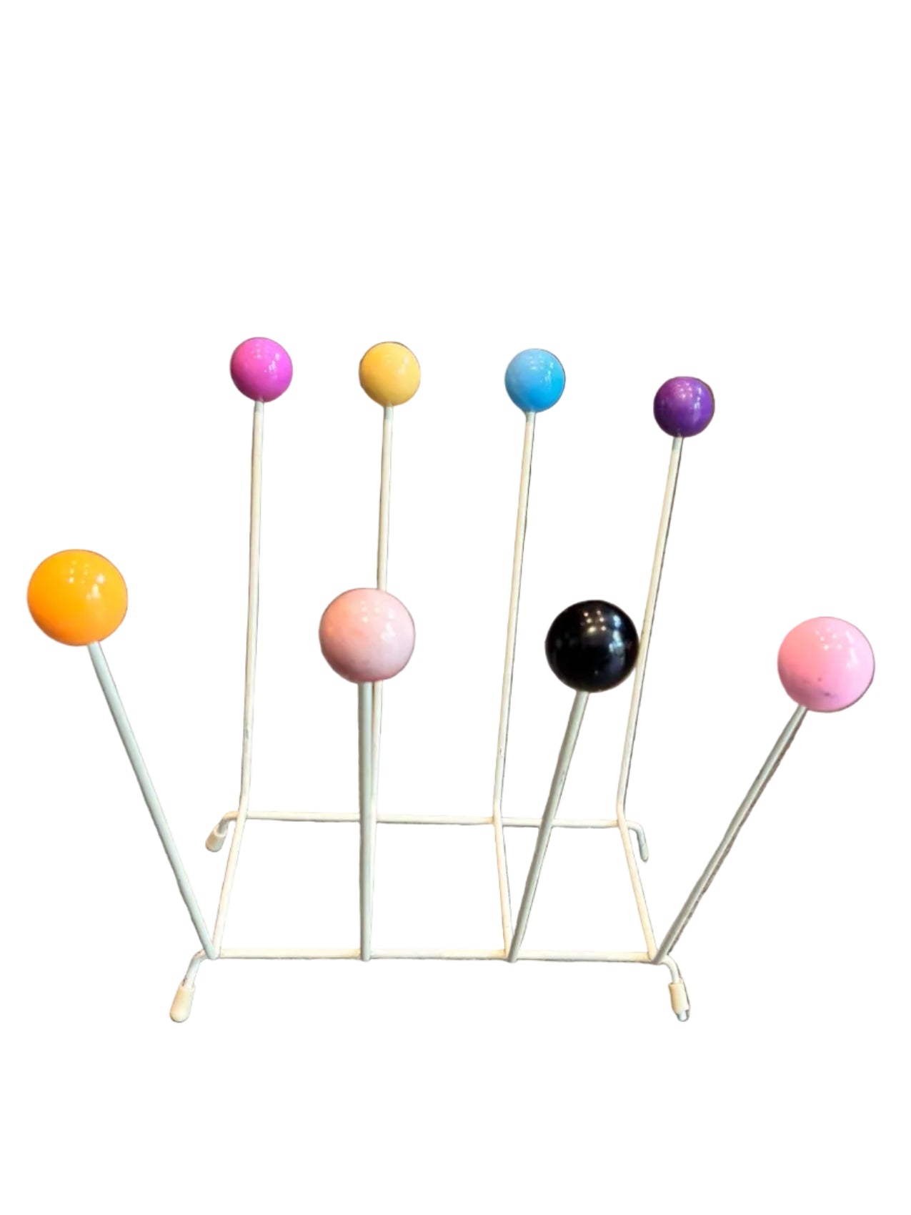 Vintage multi colour magazine rack