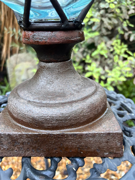 French Caged Glass Vase