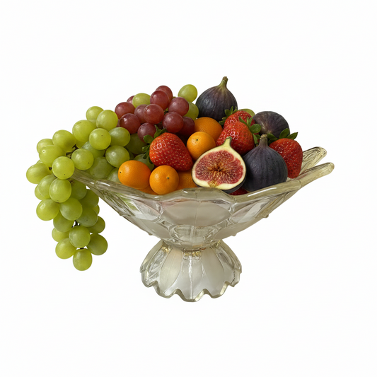 Moravia Petal Glass Fruit Bowl